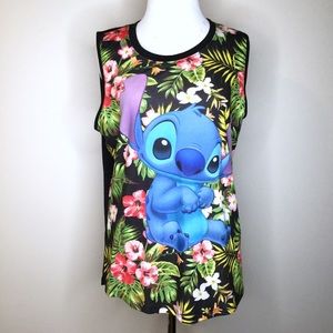 Disney Stitch Muscle Tee size medium